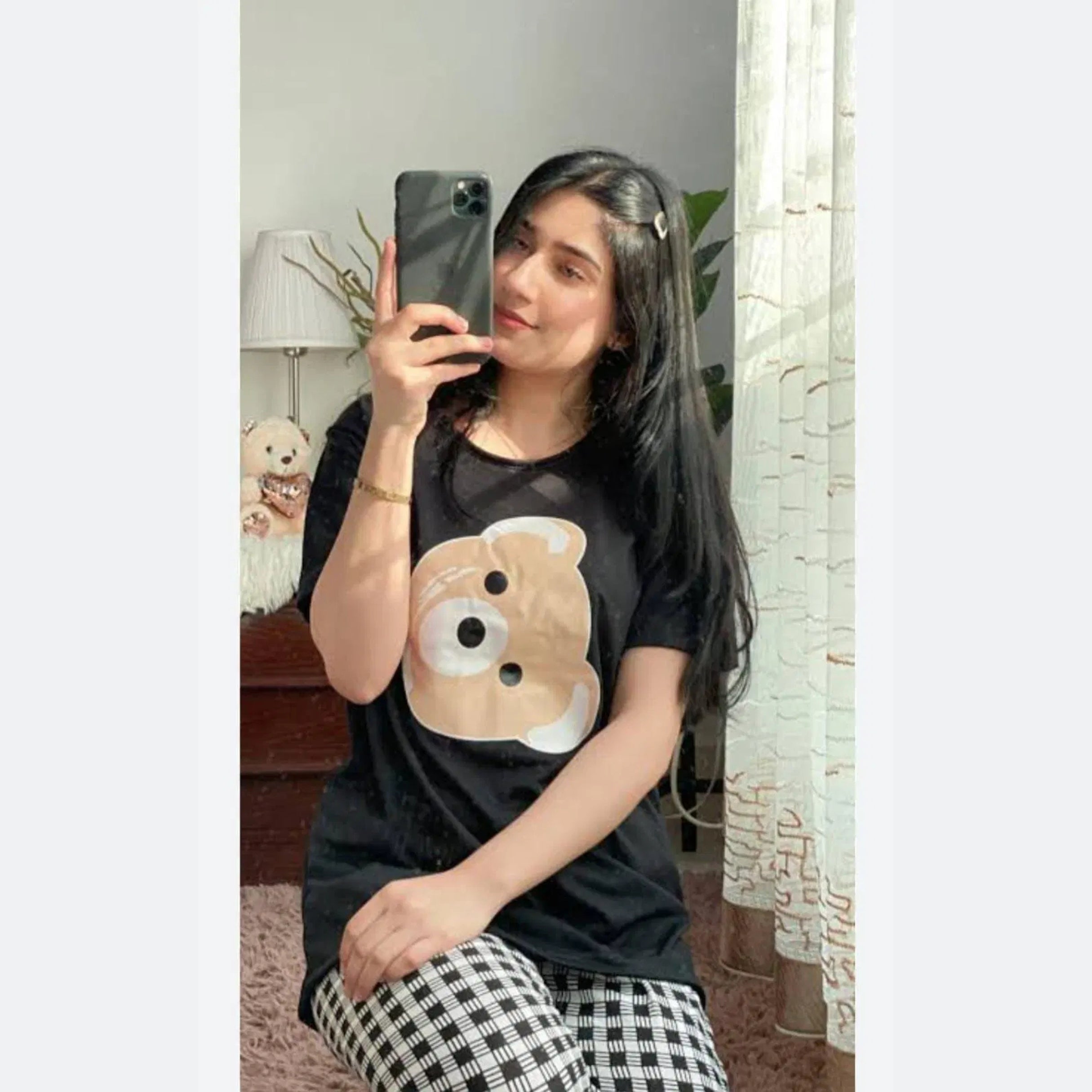 Cotton Jersey Printed Night Suit