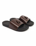 Black Camel PVC Tassel Style Slide