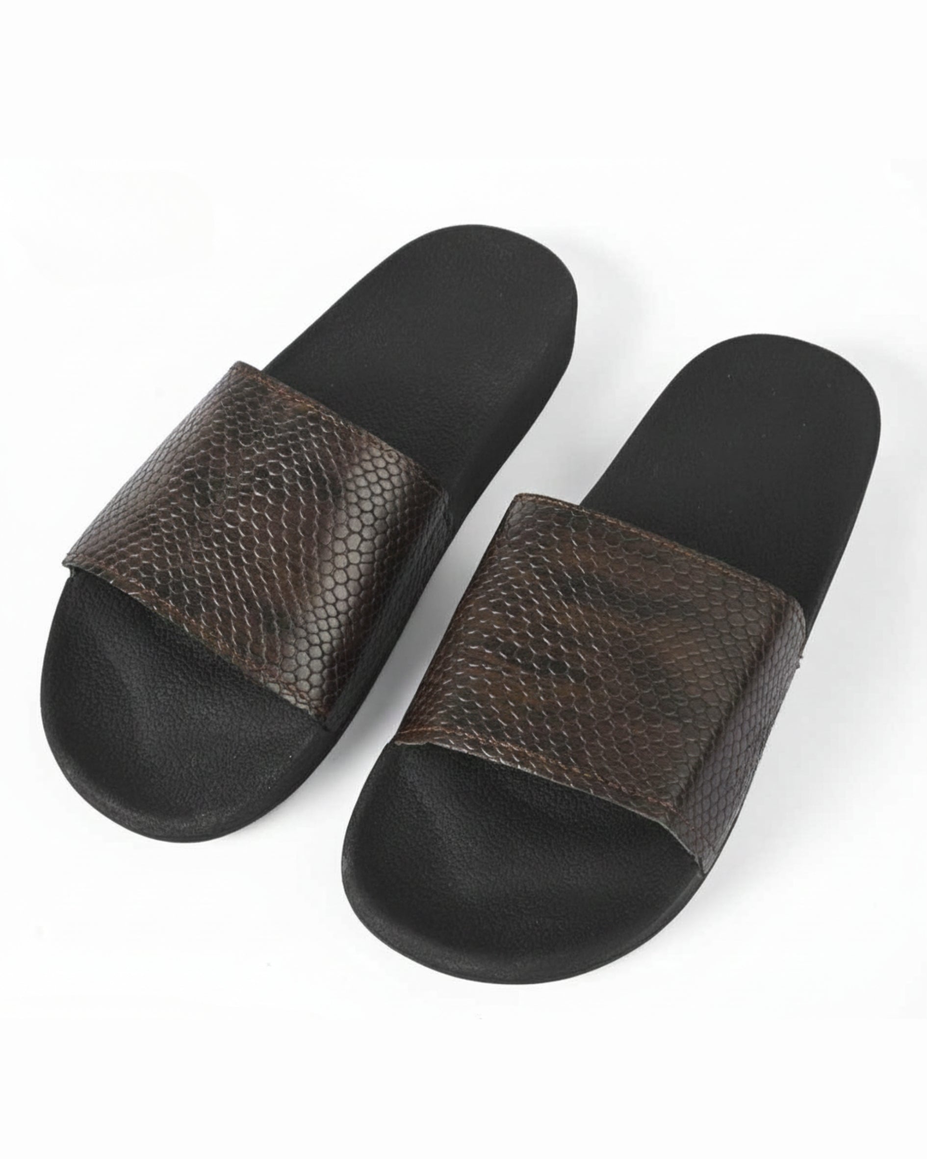 Cobra Texture Slide Brown