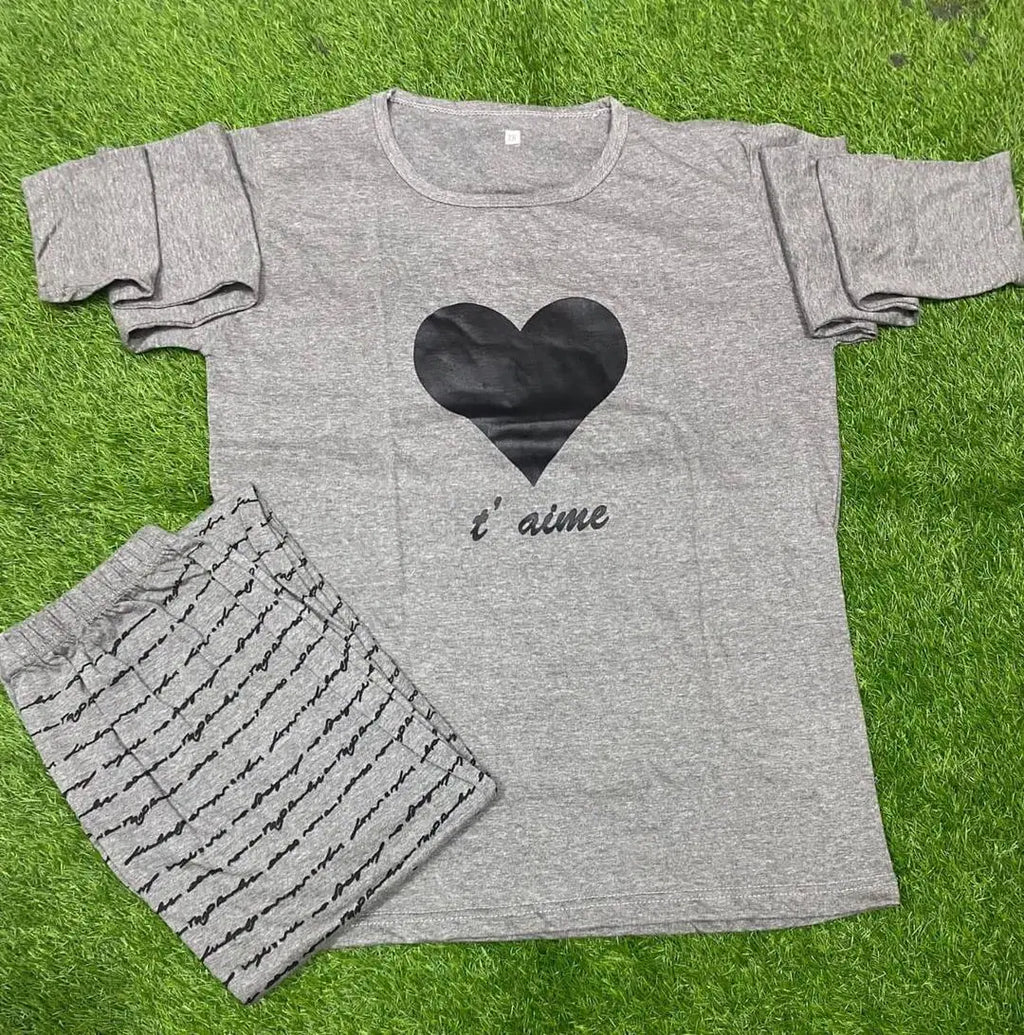 Cotton Jersey Printed Night Suit