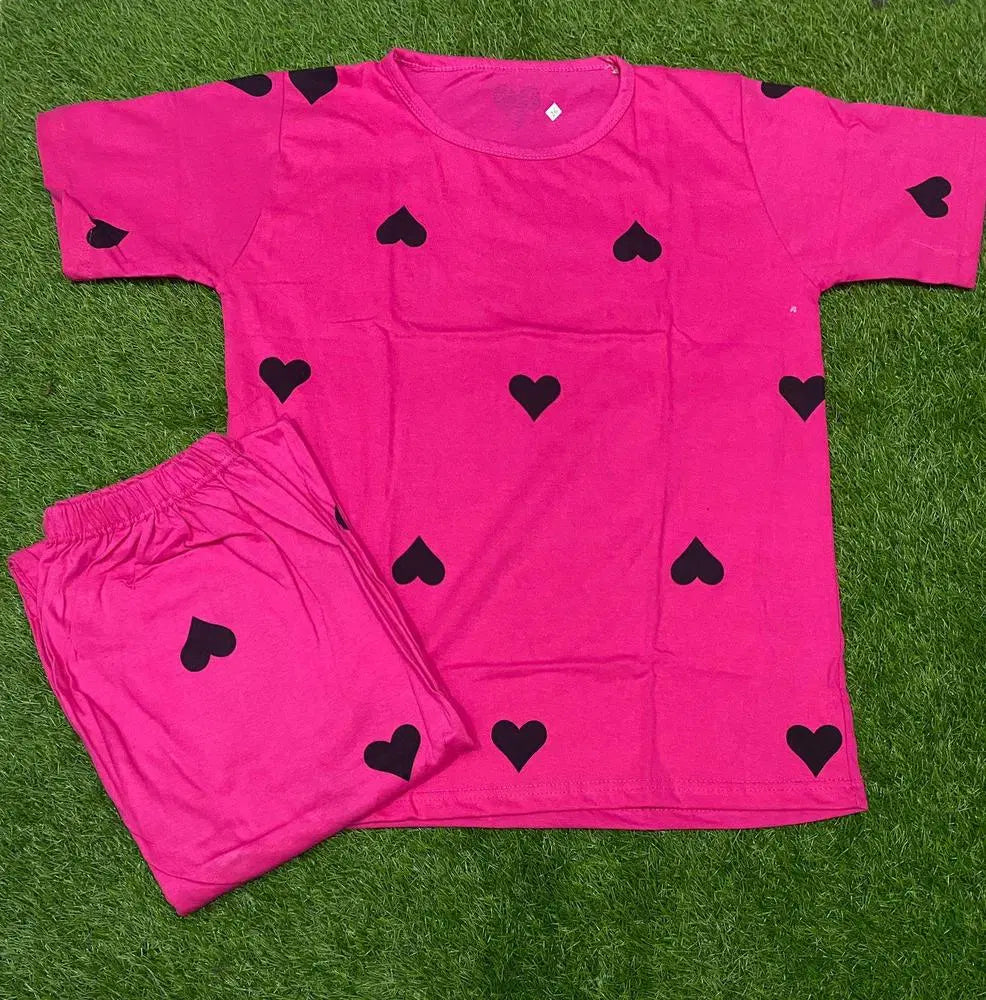 Cotton Jersey Printed Night Suit