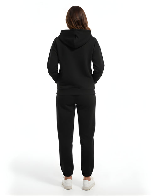 Black Plain Track Suit