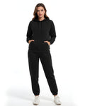 Black Plain Track Suit