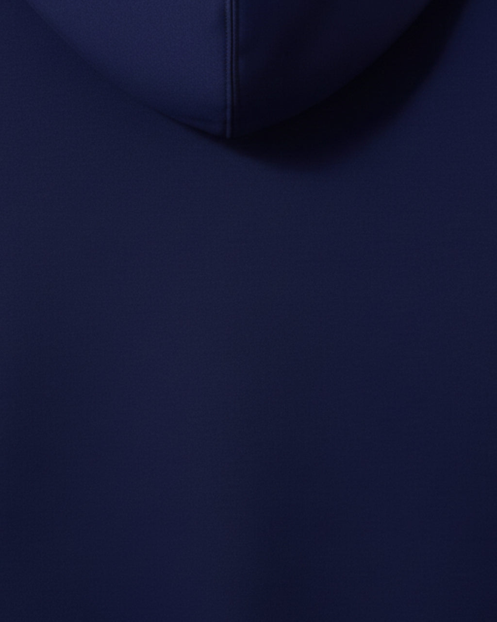 Navy Blue Plain Round Neck Hoodie