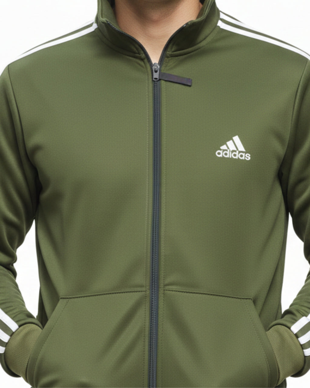 Green Zipper Track Suit