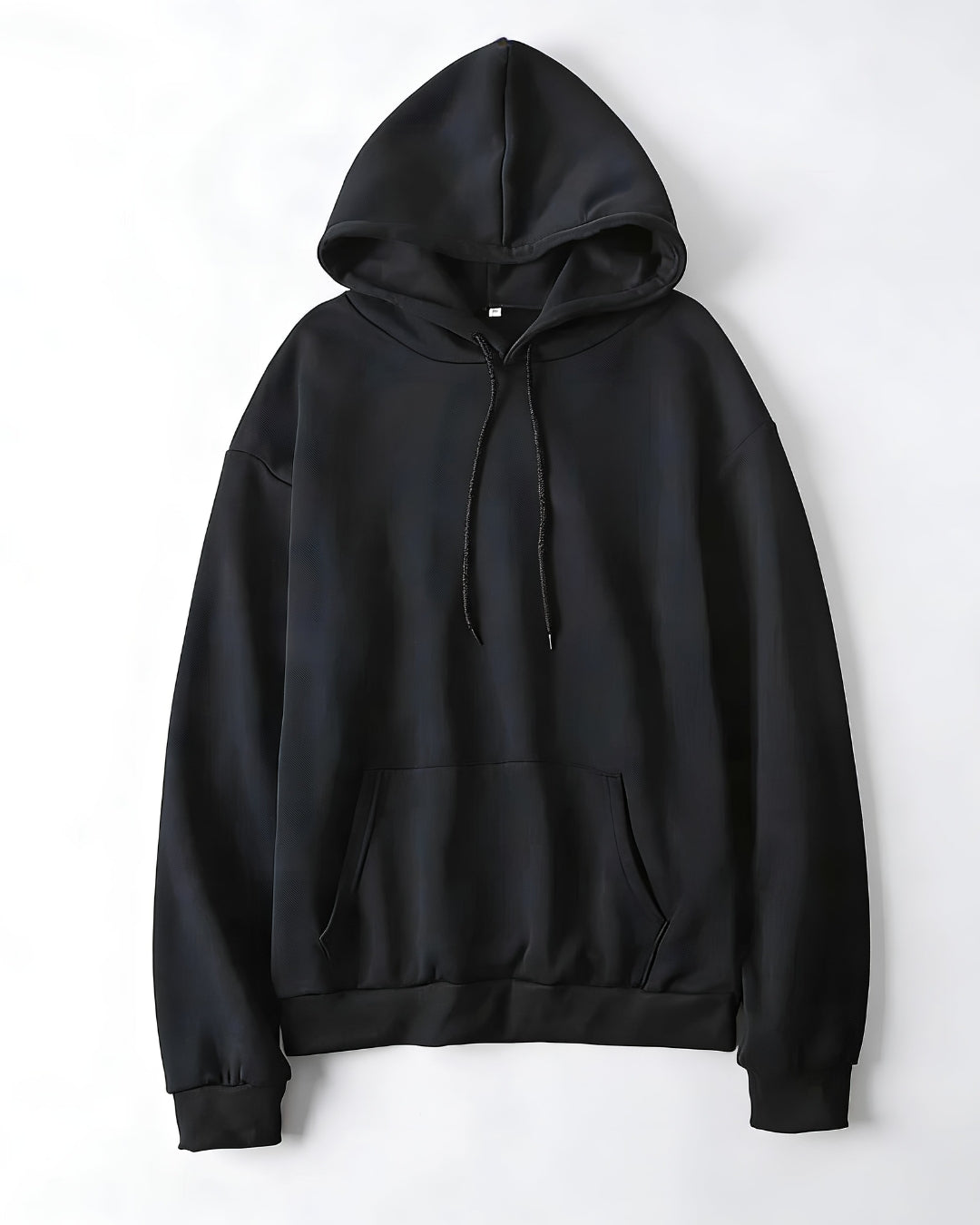 Stylish Black Fleece Hoodie