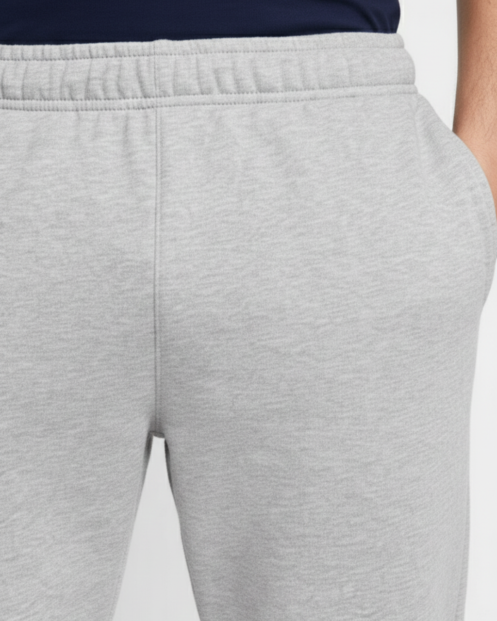 Grey Cotton Jersey Plain Trouser