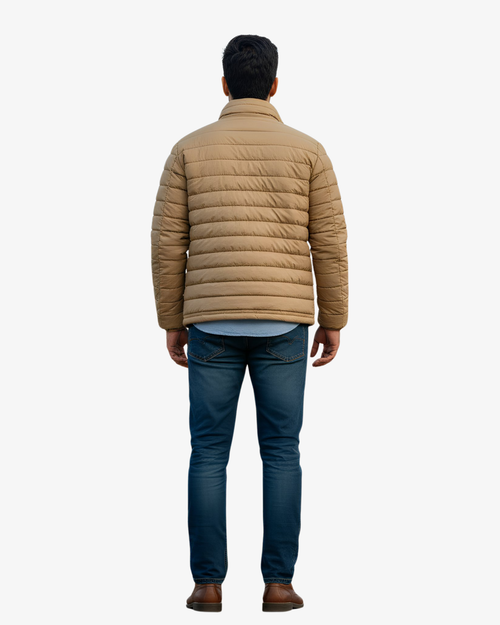 Beige Puffer Jacket