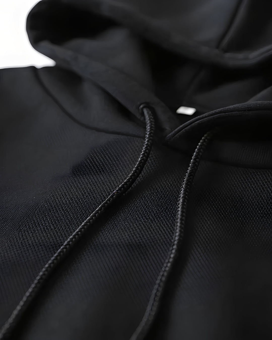 Stylish Black Fleece Hoodie