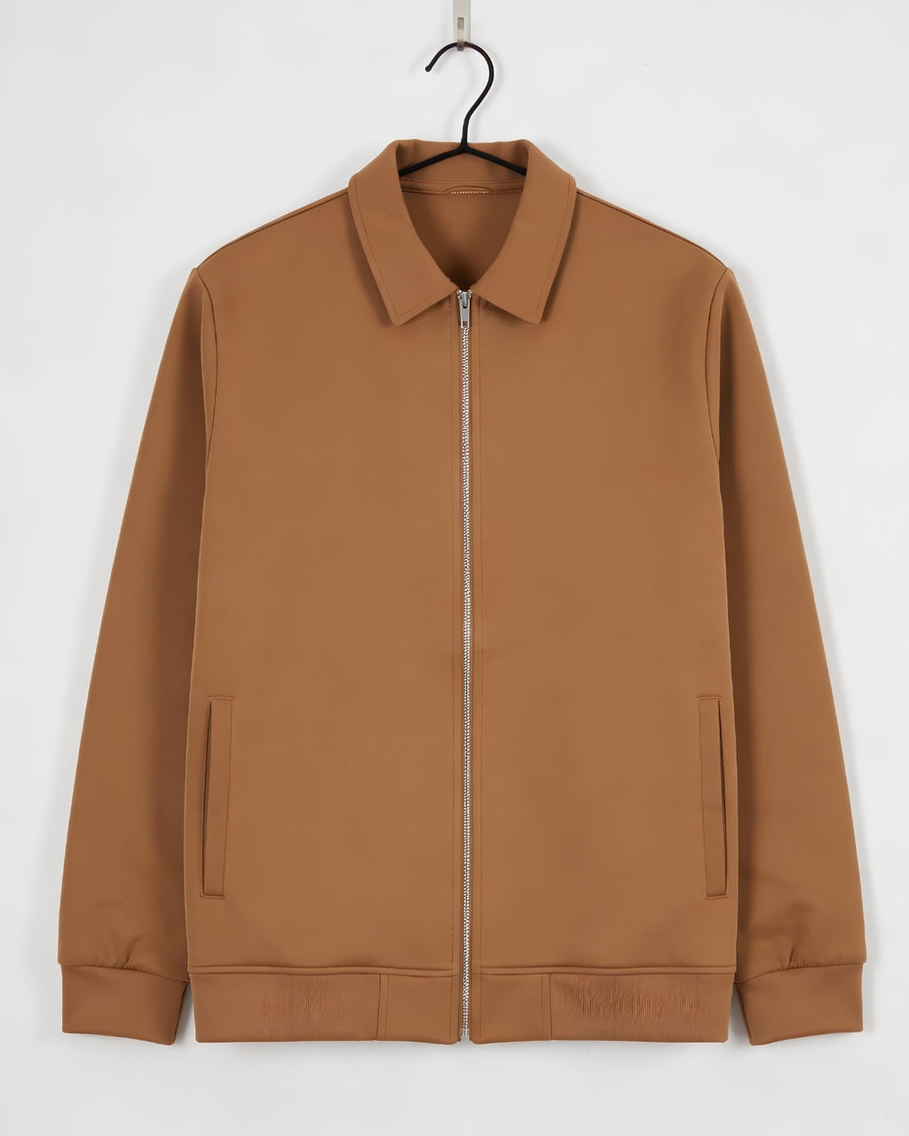 Mustard Fleece Plain Jacket