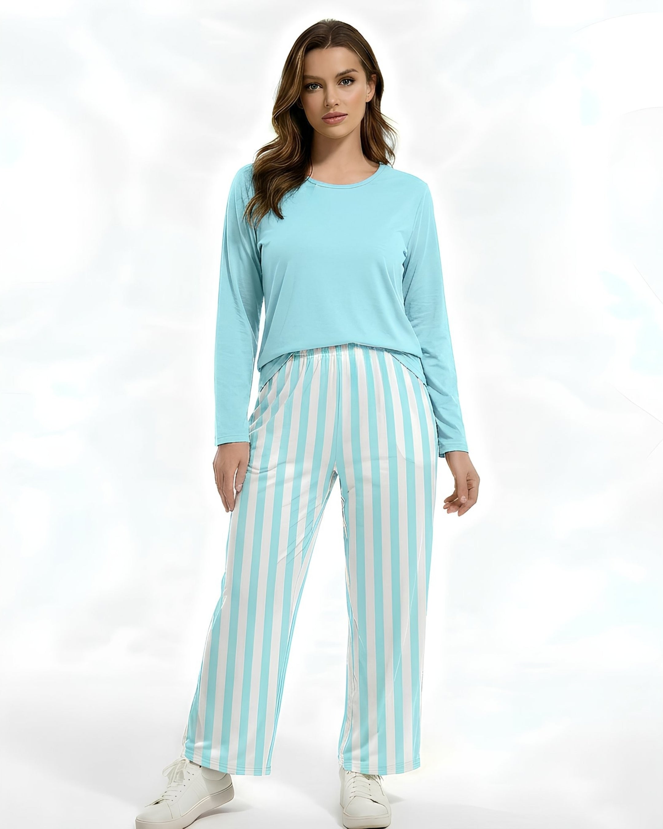 Stitched Plain Night Suit