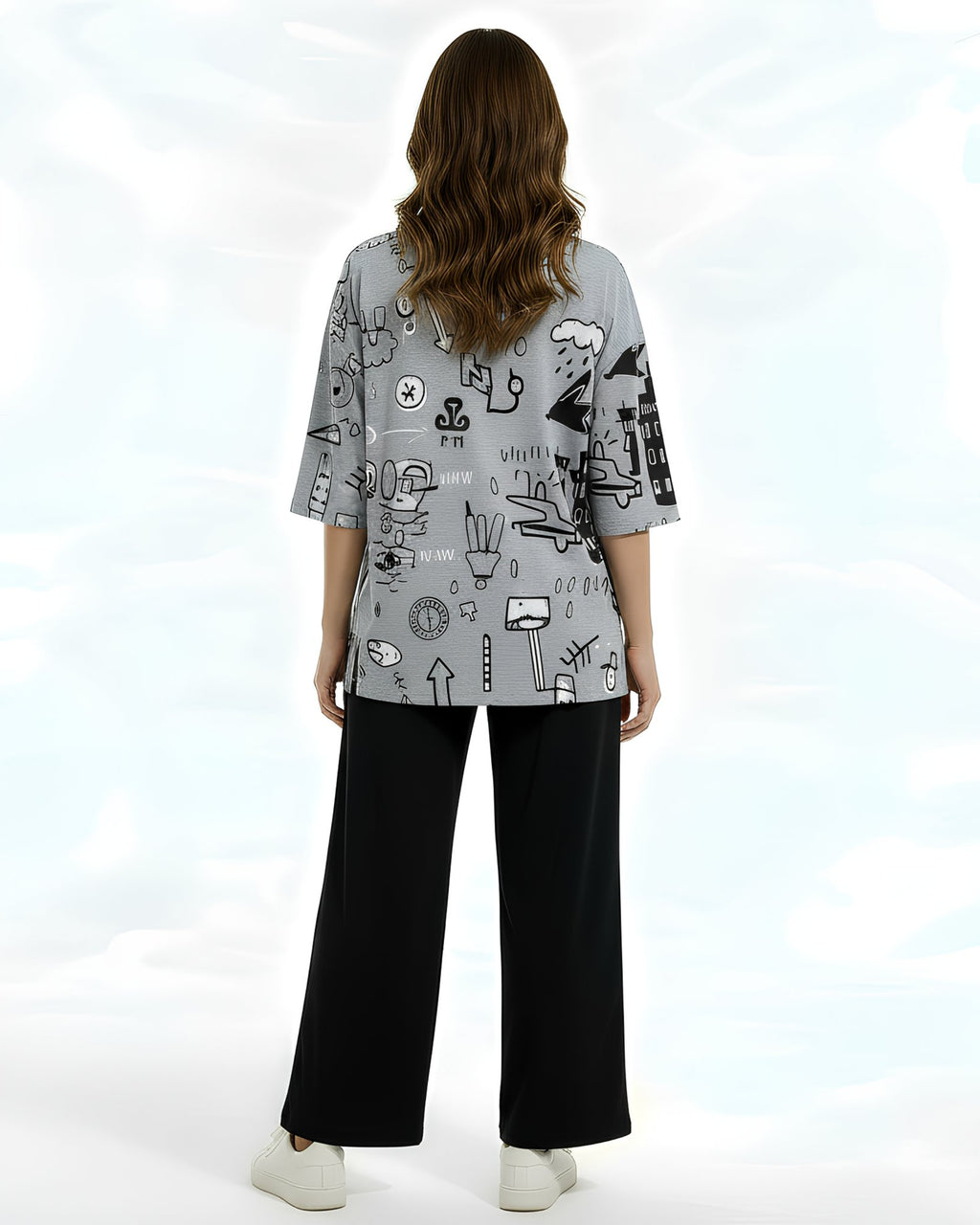 Cotton Jersey Printed Night Suit