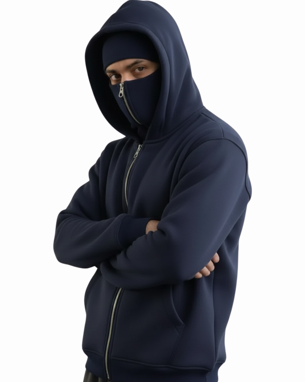 Balaclava Ninja Navy Hoodie