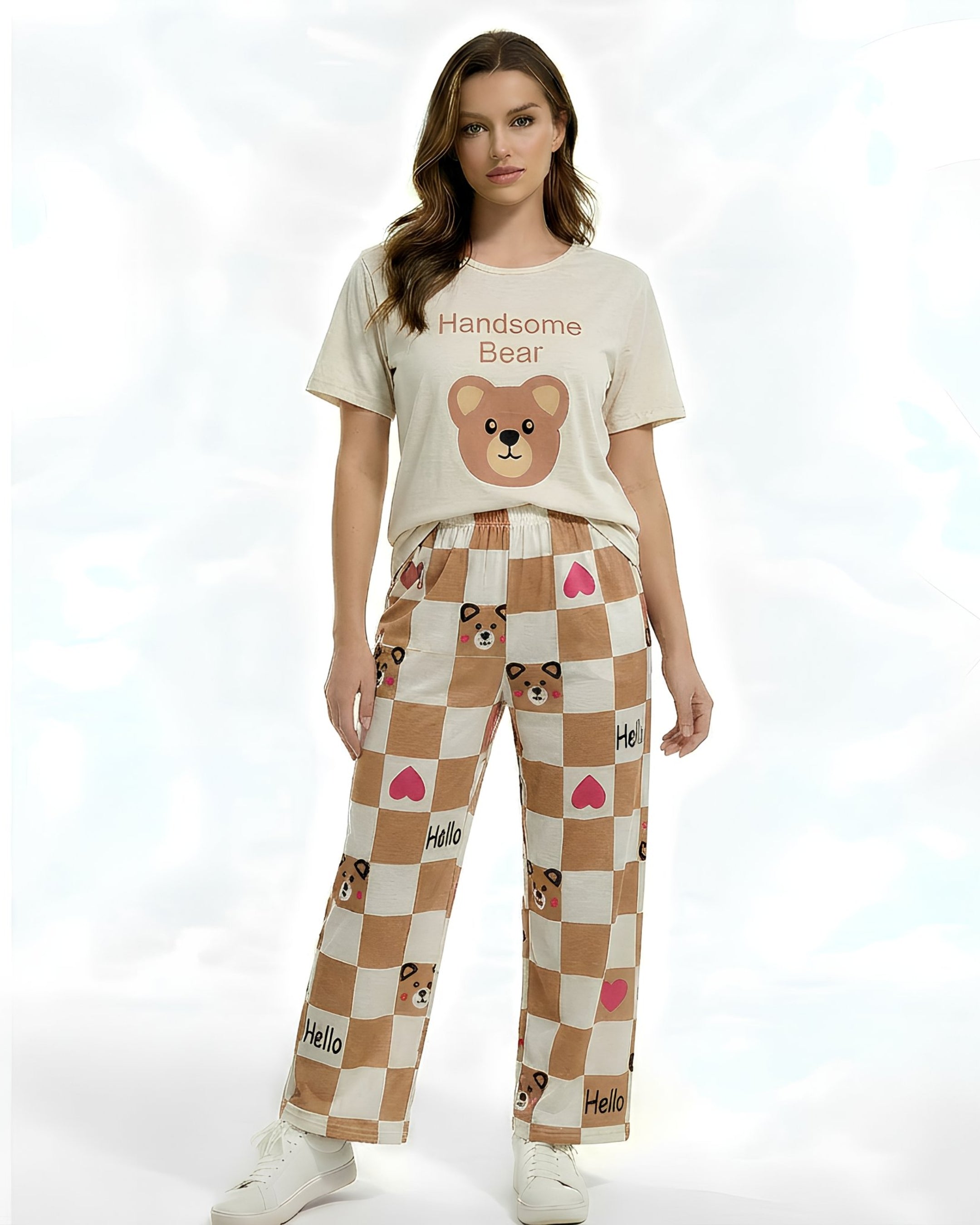 Cotton Jersey Printed Night Suit