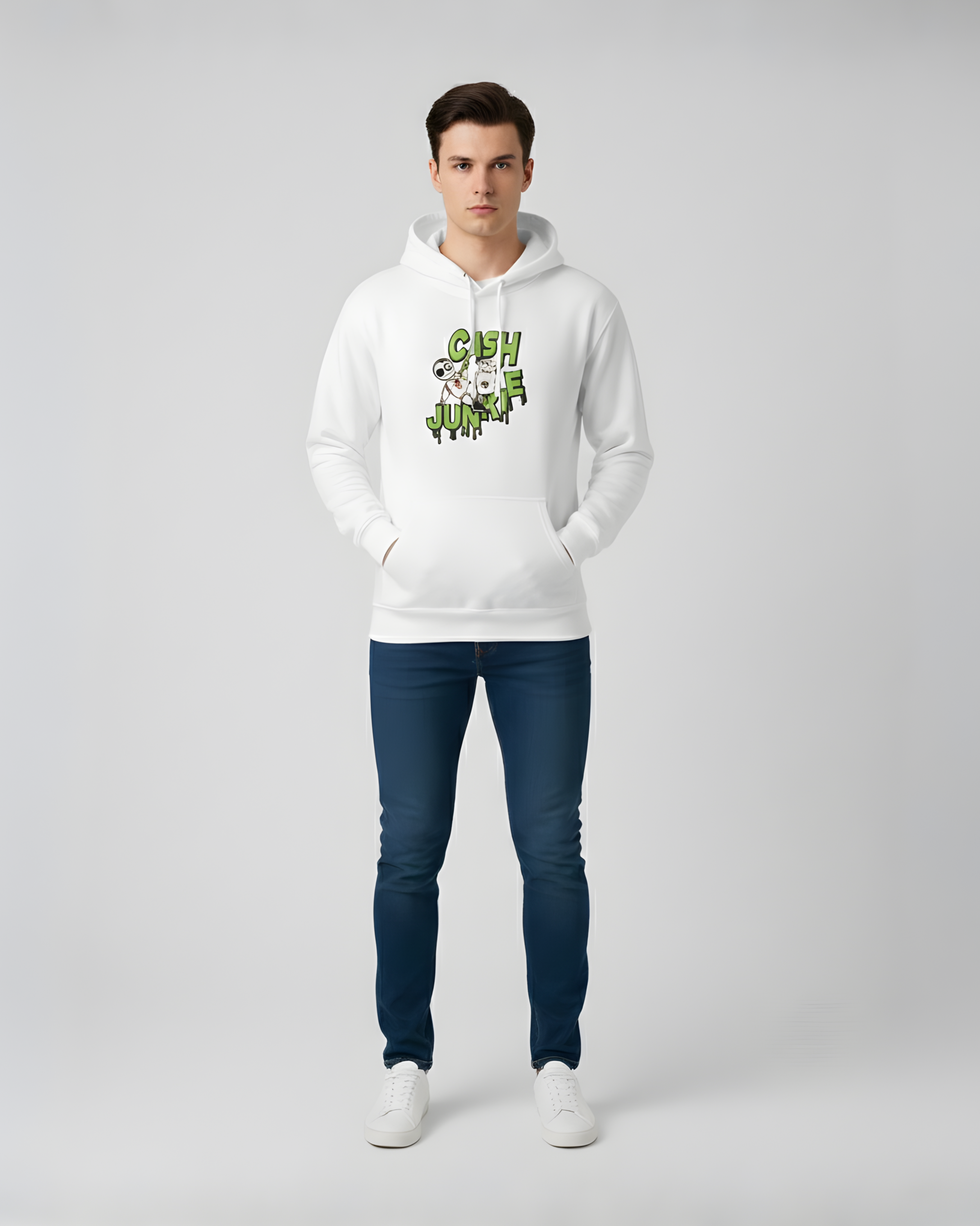 Fleece Printed Hoodie