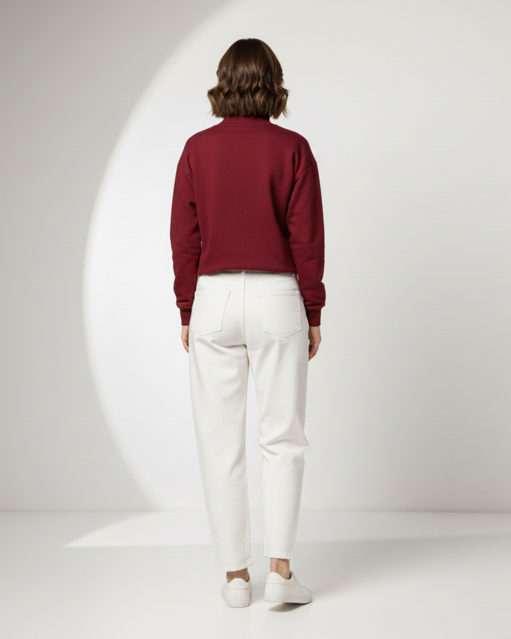 Fleece Plain Sweat Shirt