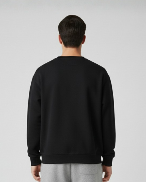 Black Fleece Plain Sweatshirt