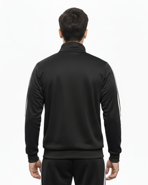 Black Zipper Track Suit