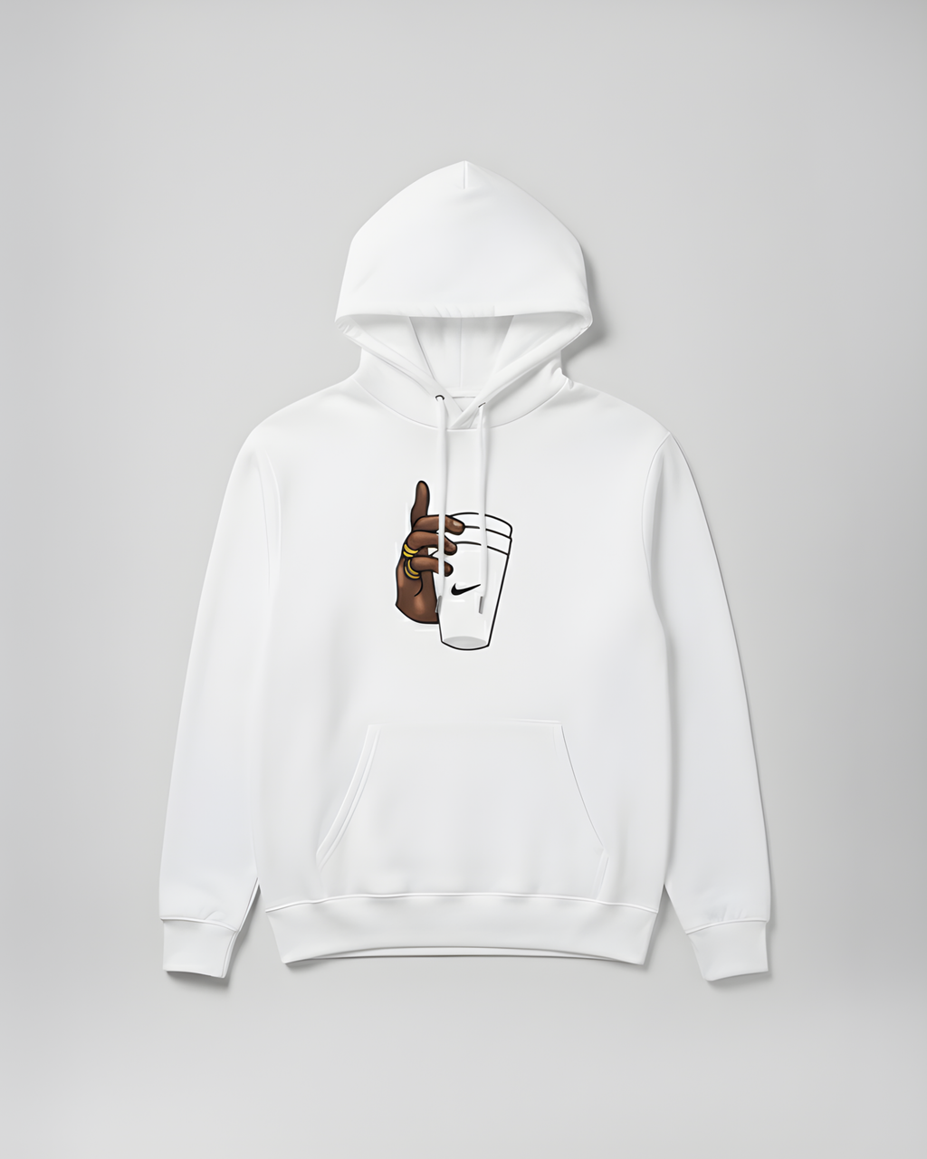 Fleece Printed Hoodie