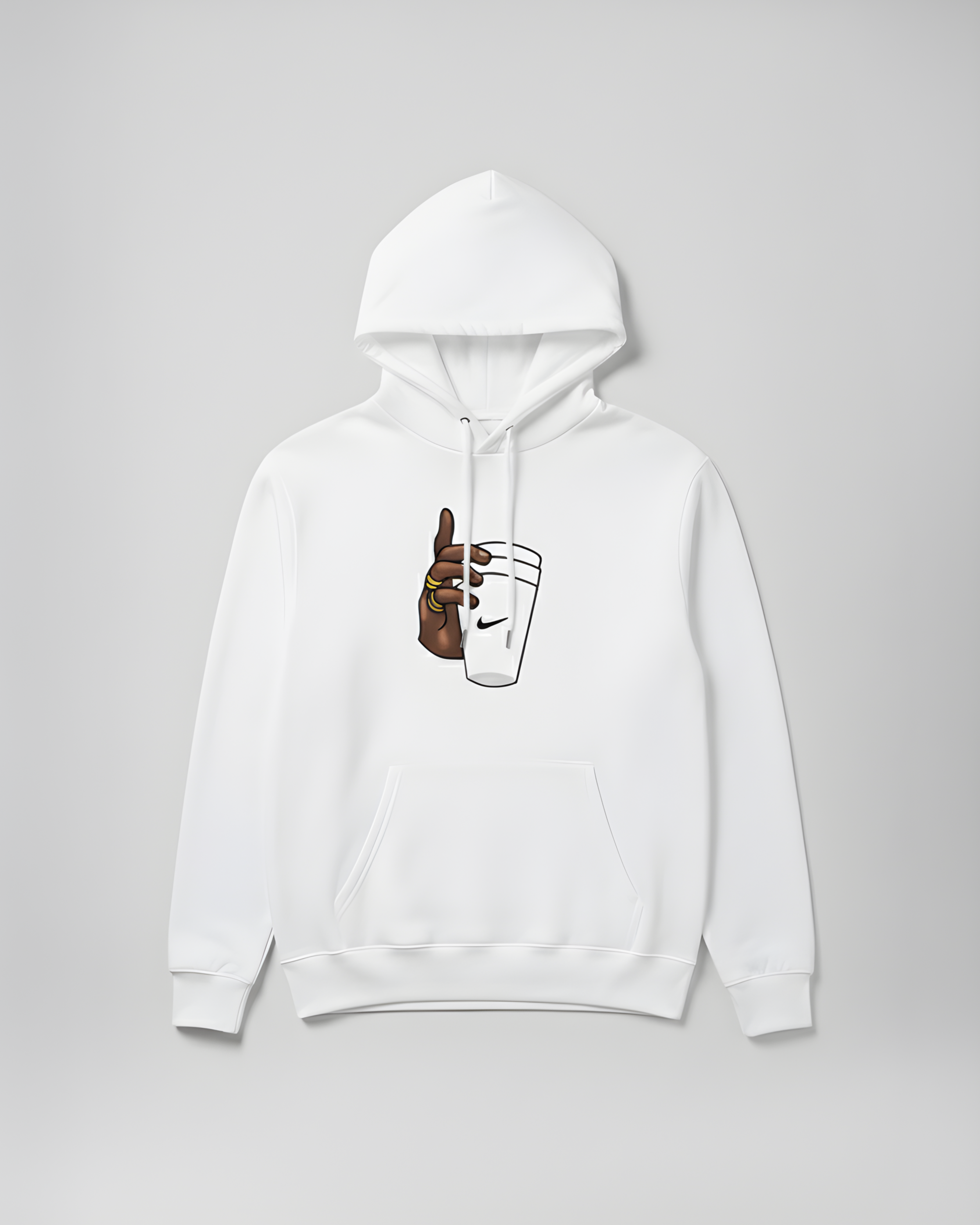Fleece Printed Hoodie