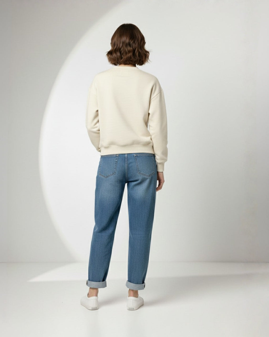 Off-white Plain Sweat Shirt