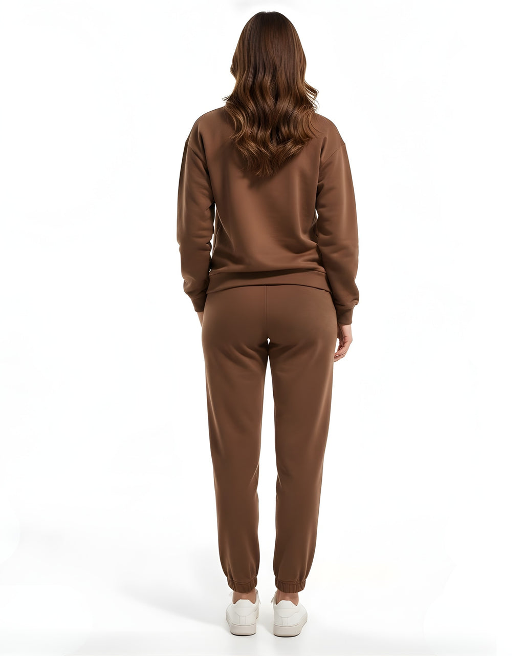 Fleece Printed Sweatshirt Tracksuit