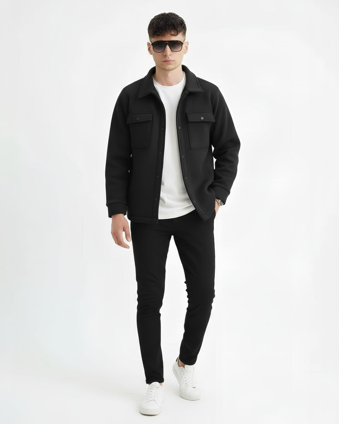 Premium Black Fleece Jacket