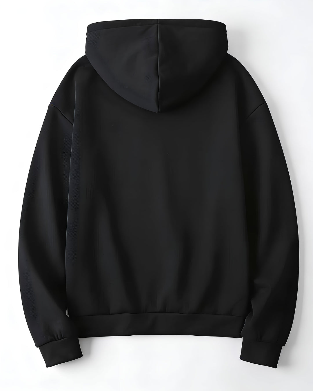 Stylish Black Fleece Hoodie